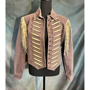 Vintage Double D Ranch Wear S Western Fringe Denim Jacket‎ Application Women's S